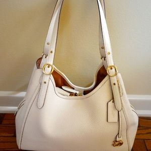COACH Lori Pebbled Leather Shoulder Bag